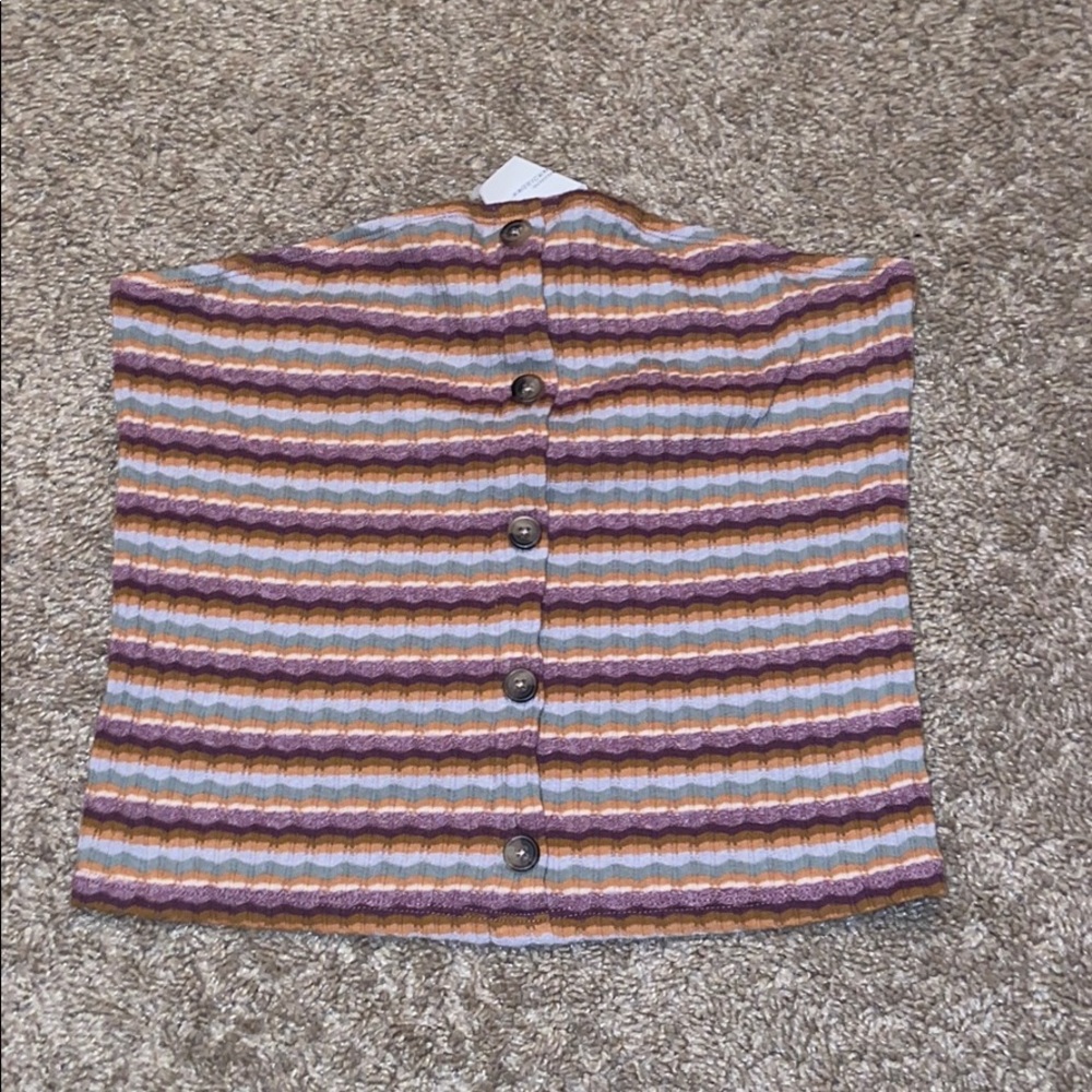 striped tube top